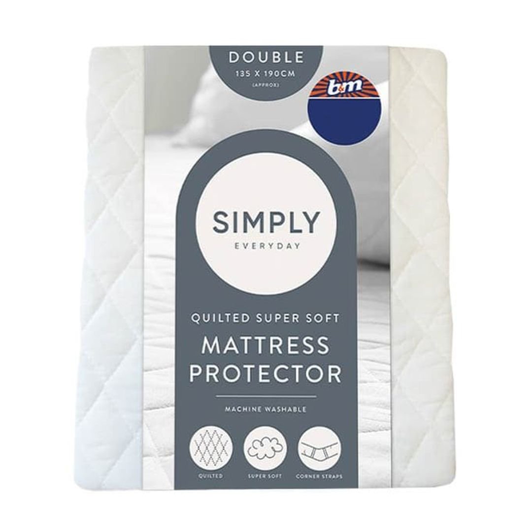 Simply Everyday Anti-Bacterial Double Quilted Mattress Protector - 2 Pack