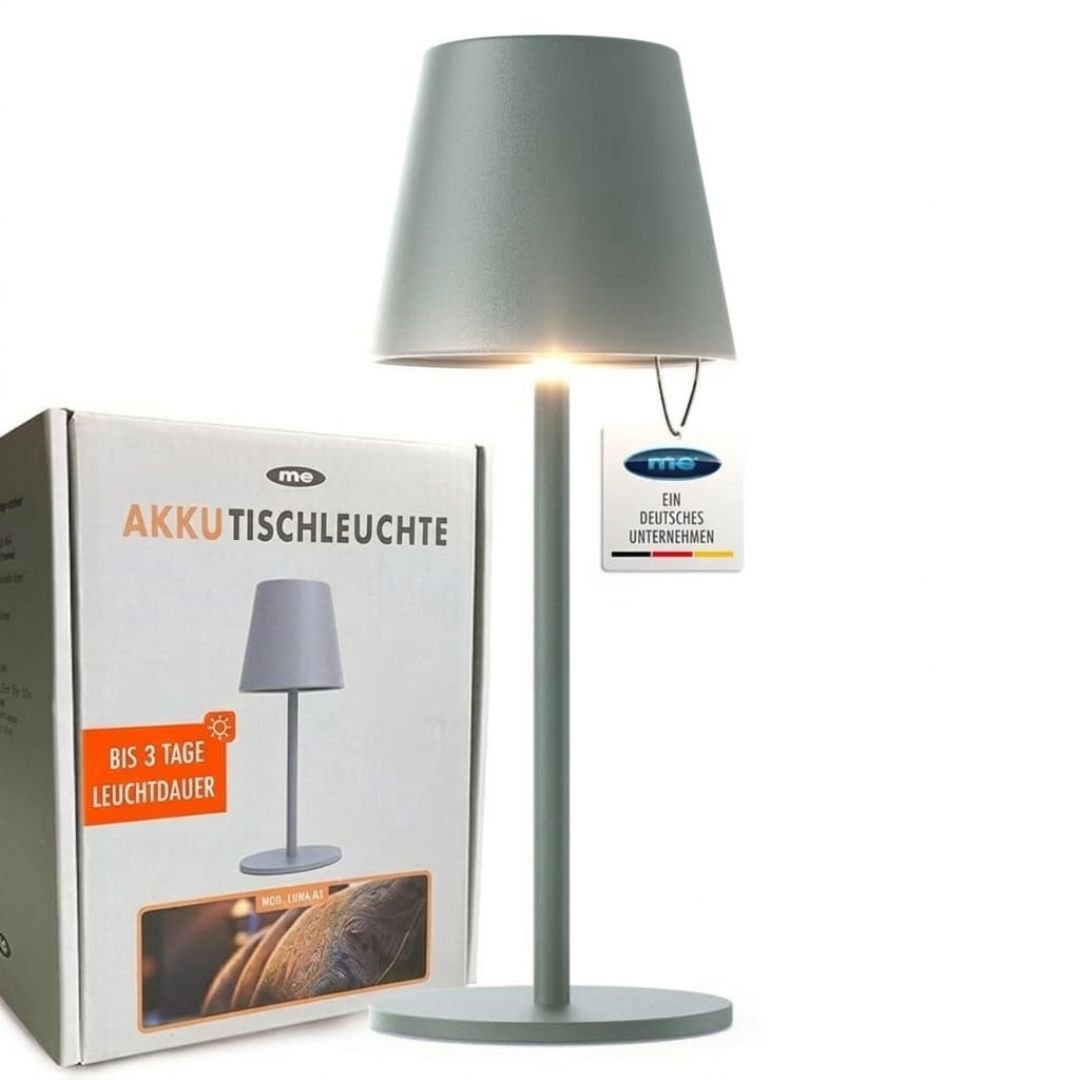 Duchi 36cm LED Touch Lamp - White Cordless, Rechargeable & Dimmable