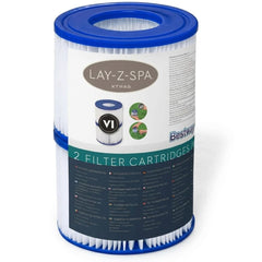 Lay-Z-Spa Filter Cartridge Size VI - Pack of 2 Hot Tub Spa Filters
