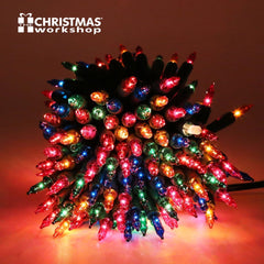 200 Shadeless Fairy Lights Clear/Multi-Coloured
