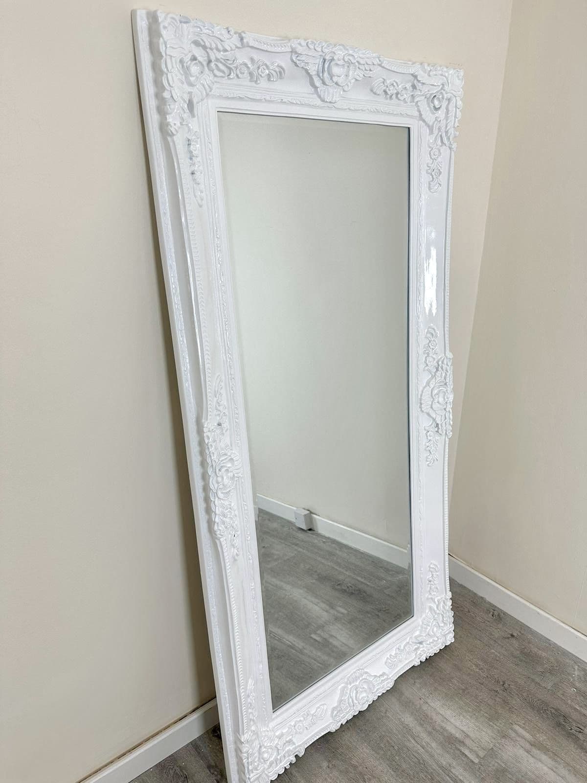[EKM-AUTOGENERATED]204cm X-Large Vintage Design Mirror In White