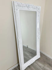 [EKM-AUTOGENERATED]204cm X-Large Vintage Design Mirror In White