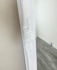 204cm X-Large Vintage Design Mirror In White