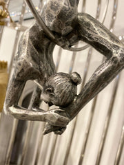 26Cm Silver Gymnast On Ring