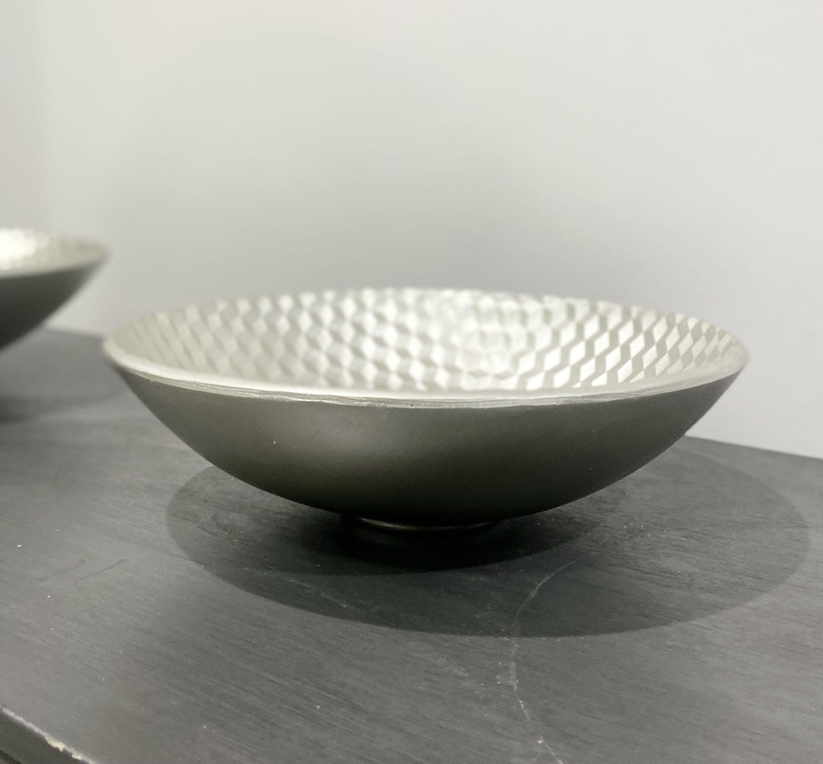 [EKM-AUTOGENERATED]27Cm Geo Embossed Cube Décor Bowl