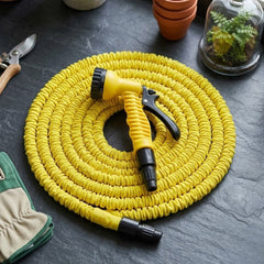 Superhose 25ft Expandable Garden Hose with Multi-Function Spray Gun