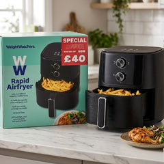 WeightWatchers 4.2L Rapid Air Fryer - Healthy 1300W Oil-Free Cooker