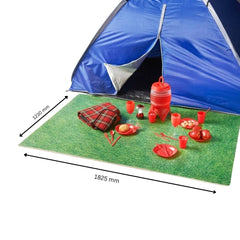 Rolson 6-Piece Grass Effect Interlocking Foam Floor Mat Set - 1.23m x 1.83m