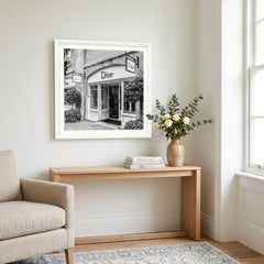 Dior Fashion White Step Frame 70x70cm Luxury Wall Art Home Decor Style