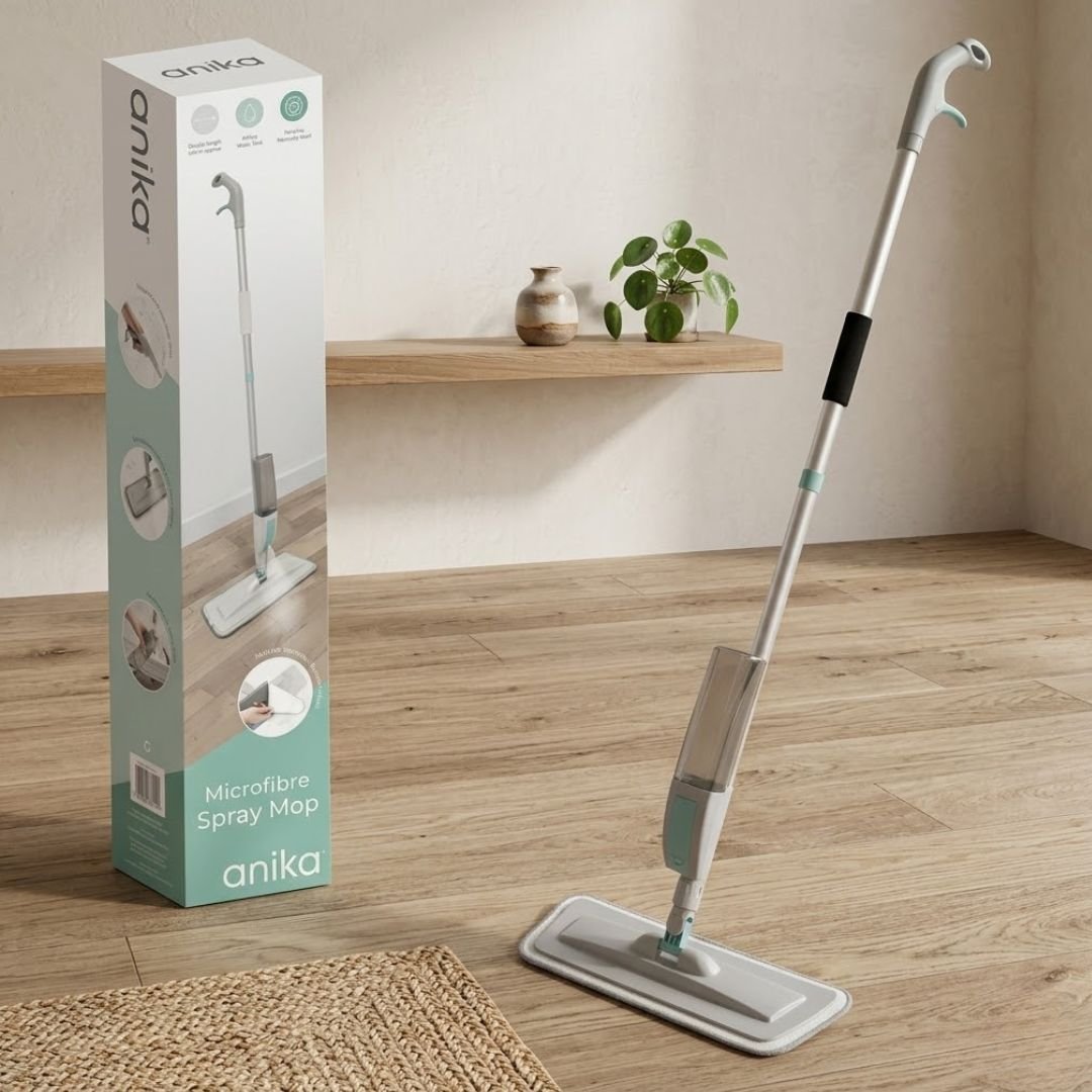 Microfibre Spray Mop - Lightweight Floor Cleaner with 600ml