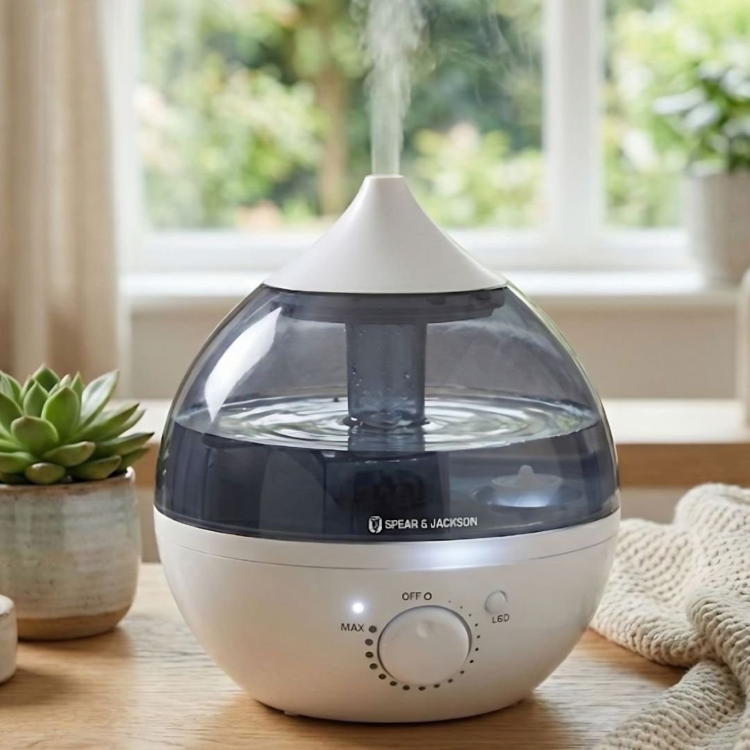 Spear & Jackson 1L Aroma Diffuser & Humidifier - 18 Mist Levels