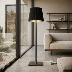 SiL Interiors 120cm LED Touch Lamp - Cordless, Rechargeable Black