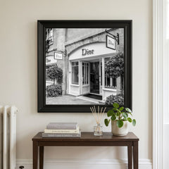 Dior Fashion Black Step Frame 70x70cm Luxury Wall Art Home Decor Style