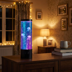 Home Luxe Jellyfish Bubble LED Mood Lamp Colour Changing Light | 29cm