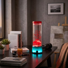LED Colour Changing Volcano Lamp - RGB Night Light with USB Charging