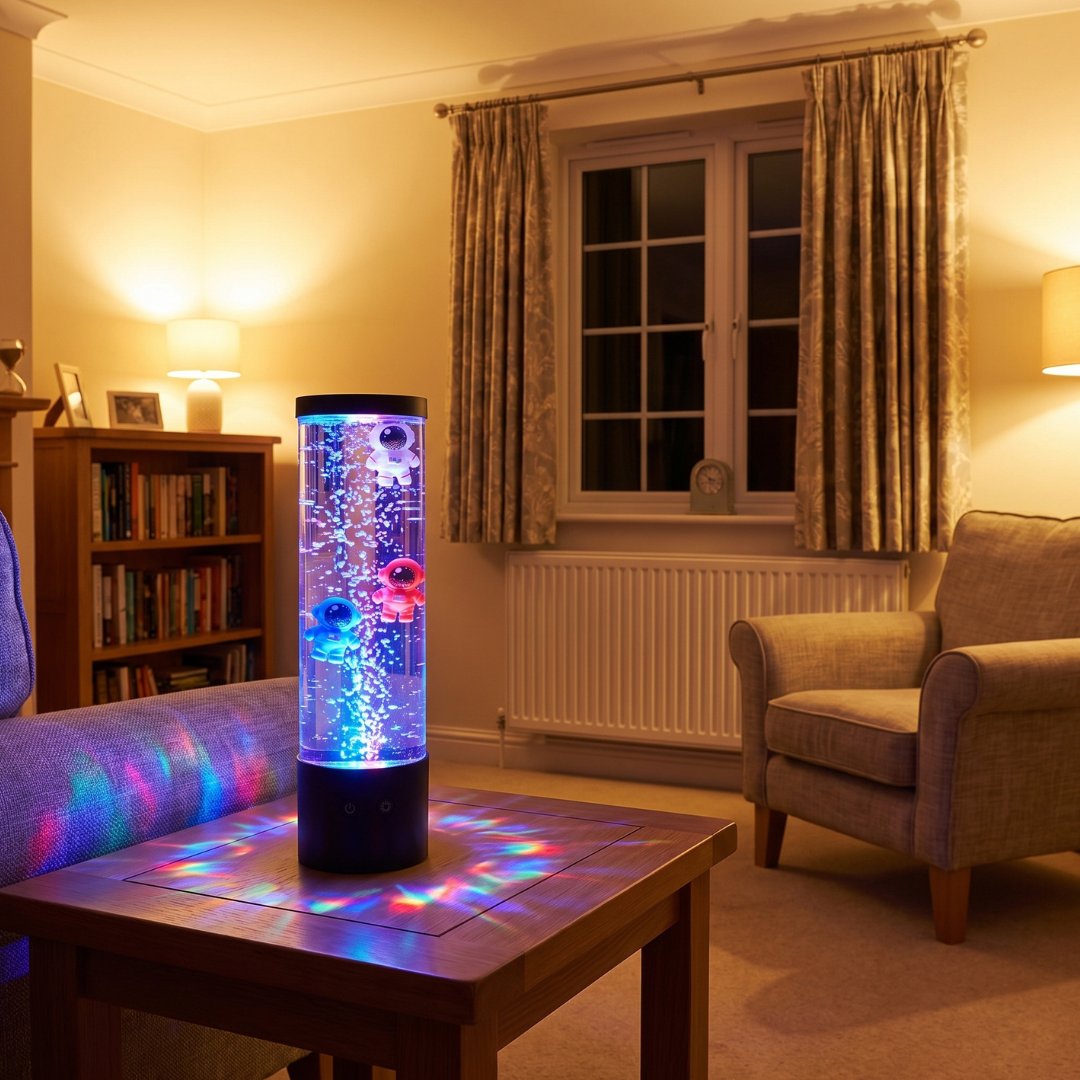 Home Luxe Spaceman Bubble LED Lamp 29cm Novelty Astronaut Light