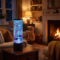 Home Luxe Divers & Sharks LED Bubble Lamp Colour Changing Light 29cm