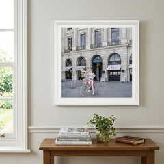 Dior Joaillerie White Step Frame Luxury Wall Art 70x70cm Home Decor