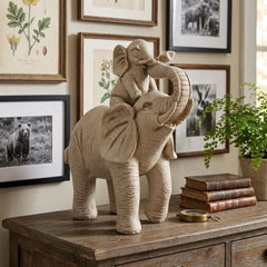 Leonardo Collection Ellie & Family Piggy Back Elephant Figurine