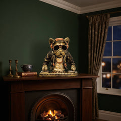 Home Luxe French Bulldog DJ Ornament 28cm - Cool Decorative Dog Figure