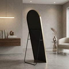 Gold Arch Full Length Standing Mirror - Modern Floor Length Dressing