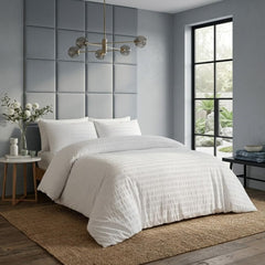 About Home Double Seersucker Duvet - Touch of Down Luxury Microfibre