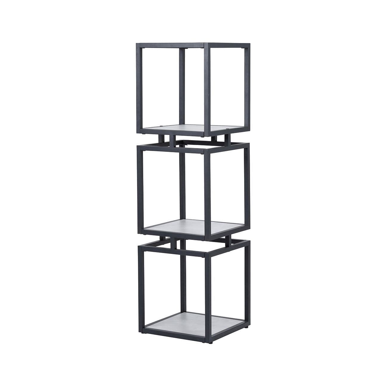 [EKM-AUTOGENERATED]3-Tier Square Black & Grey Display Unit
