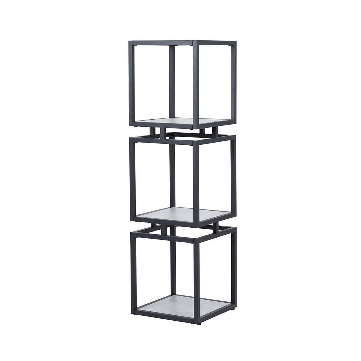 [EKM-AUTOGENERATED]3-Tier Square Black & Grey Display Unit