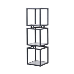 [EKM-AUTOGENERATED]3-Tier Square Black & Grey Display Unit