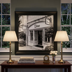 Dior Fashion Black Step Frame 70x70cm Luxury Wall Art Home Decor Style
