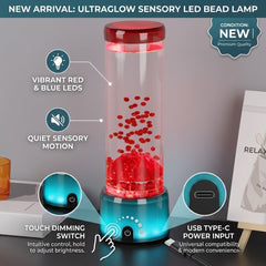 LED Colour Changing Volcano Lamp - RGB Night Light with USB Charging