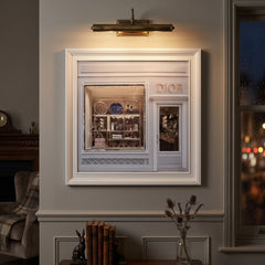 Dior Maison Boutique White Step Frame 70x70cm Luxury Wall Art Decor