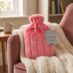 Luxury Faux Fur 2L Hot Water Bottle - Soft Plush Winter Warmers