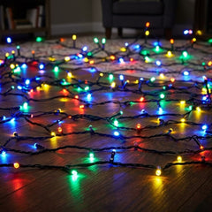 Eveready 240 Multicolour LED Solar String Lights - 22m Garden Decor