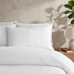 About Home Single Seersucker Duvet - Touch of Down Luxury Microfibre