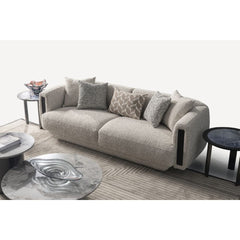Sovana Cream Bouclé 232cm Sofa - Luxury Floating Base & Inset Arms