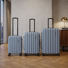 Havana Hard Shell Suitcase Set of 3 (55cm, 68cm, 78cm) - Blue