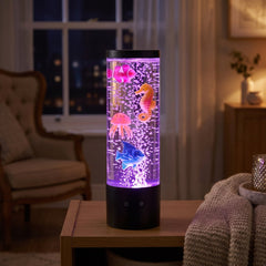 Home Luxe Under The Sea LED Bubble Lamp Colour Changing Light | 29cm