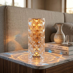Rose Diamond Table Lamp - USB Charging Touch Lamp for Atmosphere