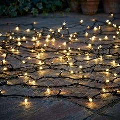 Eveready 240 Warm White LED Solar String Lights - 19.1m Garden Decor