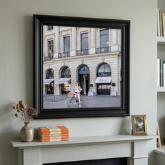 Dior Joaillerie Black Step Frame Luxury Wall Art 70x70cm Home Decor