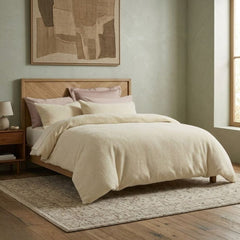 Single Cream Teddy Fleece Duvet Cover Set - Super Soft Snug Bedding