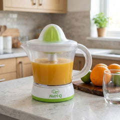 Nutri-Q 1.2L White Electric Citrus Juicer - 40W with Pulp Filter