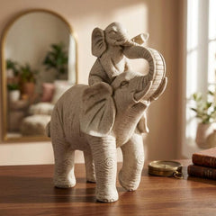 Leonardo Collection Ellie & Family Piggy Back Elephant Figurine