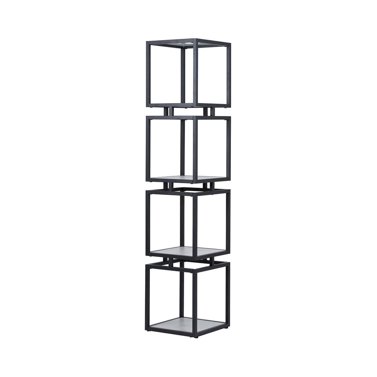 [EKM-AUTOGENERATED]4-Tier Square Black & Grey Display Unit