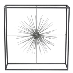 [EKM-AUTOGENERATED]40cm Starburst Decoration Black With Silver Ball