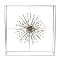 [EKM-AUTOGENERATED]40cm Starburst Decoration Silver With Gold Ball