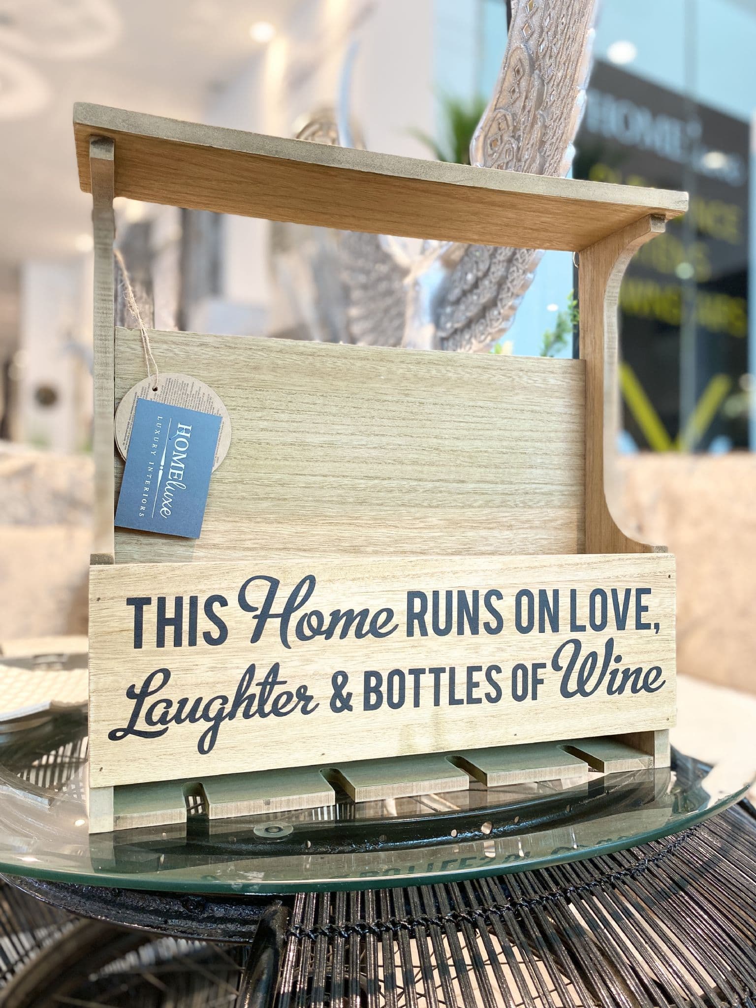 [EKM-AUTOGENERATED]40Cm Wine Bottle & Glass Holder Unit