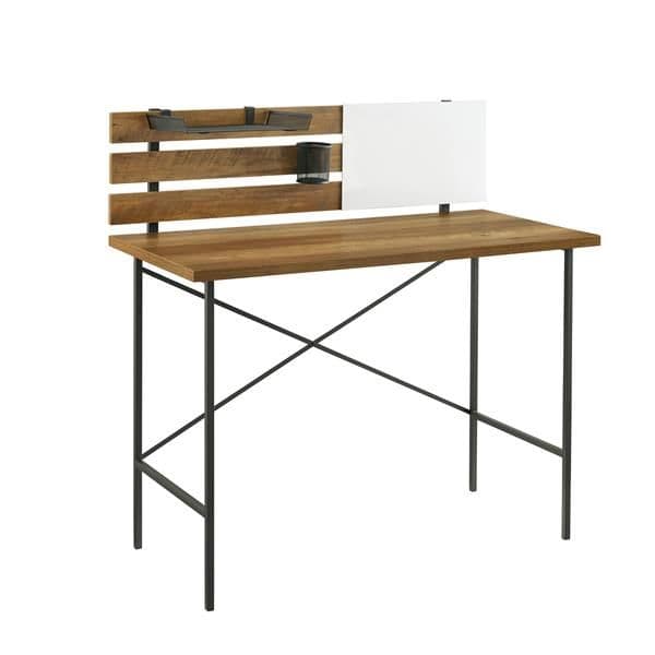 [EKM-AUTOGENERATED]42&34; Modern Slat Back Adjustable Storage Writing Desk