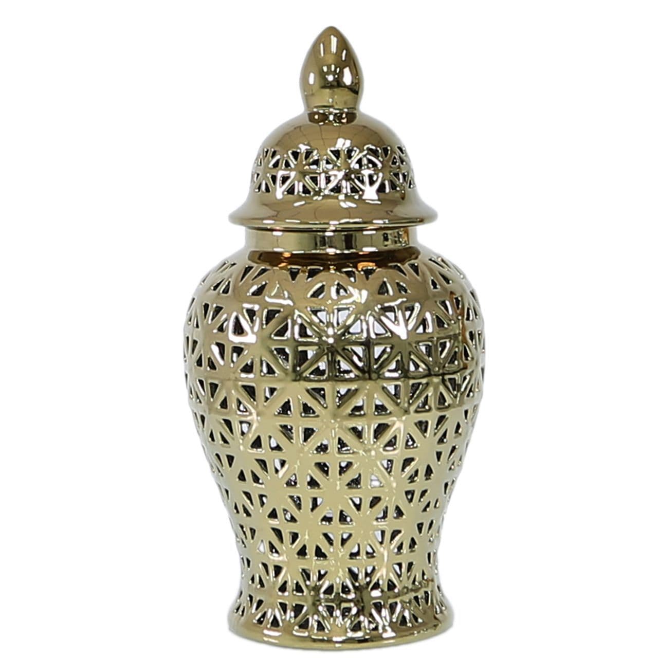 [EKM-AUTOGENERATED]46cm Luxe Decor Ginger Jar Gold